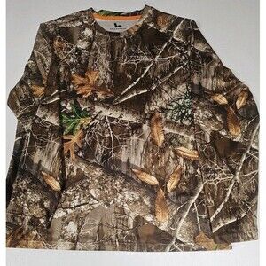 Field & Stream Mens XL Realtree Edge Long Sleeve T-shirt Performance Hunting